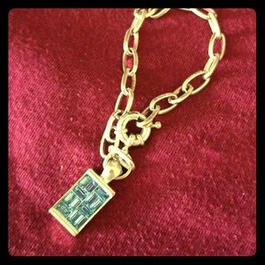 Givenchy Fashion Bracelet Blue Rhinestones